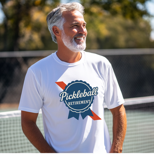 'PBR' Pickleball Retirement Tee