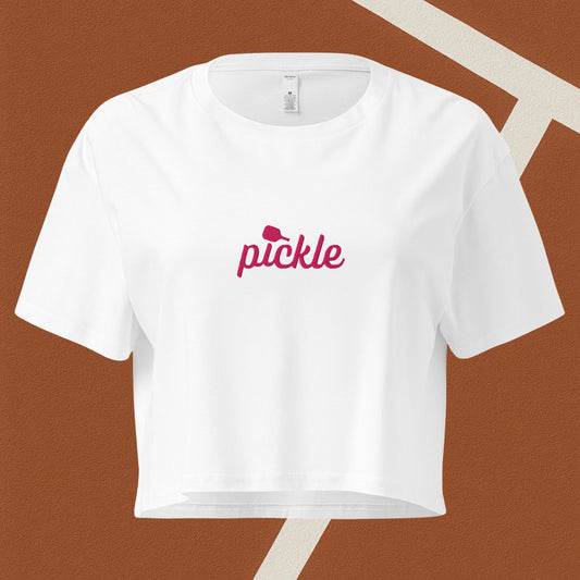 Pink Court Crop Top